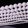 Творческий DIY для белого натурального драгоценного камня Подвеска 25-100 шт. 4-12 мм Оптовая продажа Распорка бусины Изготовление ювелирных изделий Браслеты Ожерелья Круглые