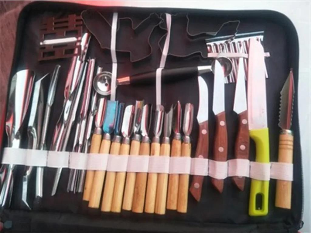80 шт. Кулинарный практичный набор поварских инструментов для резьбы по дереву, украшения фруктов, овощей, декораторов, нож для гравировки еды, художественный инструмент, кухонные принадлежности