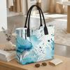  Watercolor Tree Tote Bag Casual Large Capacity Daily Carry Handbag for Outdoor Shopping Travel