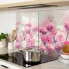 Set of Two Glass Kitchen Boards Wild Rose Flowers 2x40x52 cm