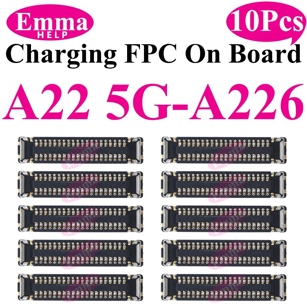 10 шт. USB-зарядное устройство Порт зарядки FPC-коннектор Для Samsung Galaxy A12 A22 A32 A52 A72 A02 A03 A13 A23 A33 A53 A73 Штекер на плате