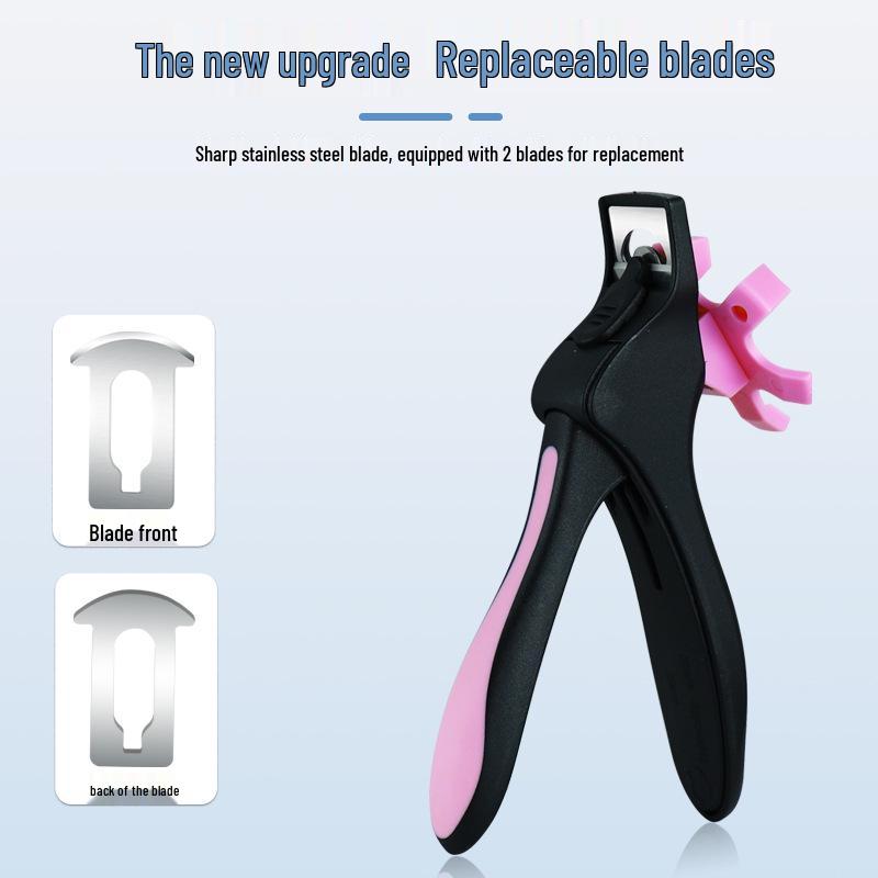 Multifunctional U-Shaped Nail Tip Cutter: Anti-Splash Scissors for French and Gel Extensions