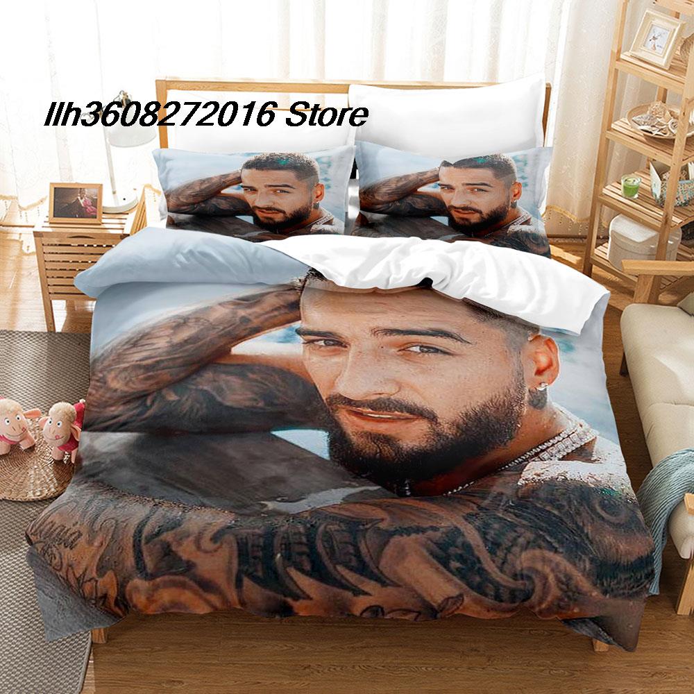 Новый новый комплект постельного белья Maluma Односпальный Двуспальный Полный Queen King Размер Комплект постельного белья Взрослая спальня Комплекты с пододеяльником 3D Печать Хип-хоп Простыня Se