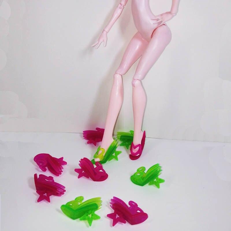 5 пар/лот кукольные аксессуары модная кукольная обувь для кукол Monster High сандалии на высоком каблуке для кукол Monster Doll детские игрушки