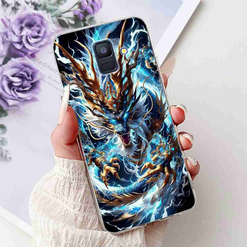 For Samsung Galaxy A6 2018 5.6" Case SM-A600F Soft Silicone TPU Cover For Samsung a6 A6 2018 SM-A600FN New Butterfly Phone Cases