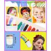 6-in-1 Rainbow Face Body Paint Reusable Pride Flag Color Face Paint Stick Washable Body Paint Adults, Teenage Girls and Boys