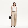 VEROMODA 2025 Cotton Belted Pleated Wide Leg Pants
