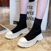 New Fashion Flat Platform Boots Women Sneaker Round Toe Lace Up Spring Autumn Casual Shoes Woman Ankle Boots Zapatos De Mujer