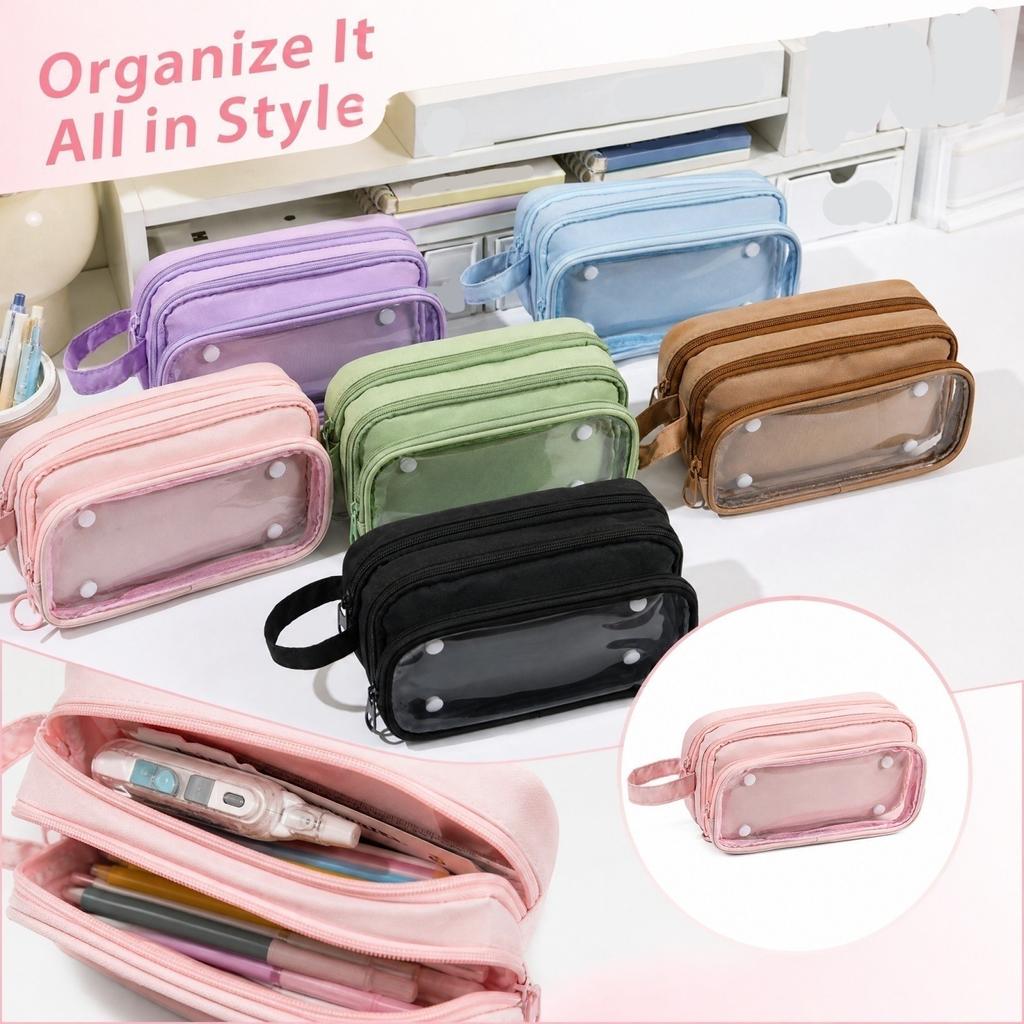 Large Capacity Pencil Case, Stationery Pouch for School and