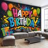 Party Backdrop Happy Birthday Birthday Photo Booth Background Wall Decor