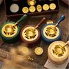 Sealing Wax Set Wooden Wax Melting Furnace Stove with Heating Spoon Wax Beads Melting Heater Wax Sealing Stamp Supplies