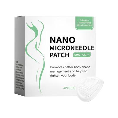 Nano Micro Needle Plaster, Micro Needle Plaster для похудения, укрепляющий пластырь для улучшения состояния кожи, 4 шт./1 коробка,