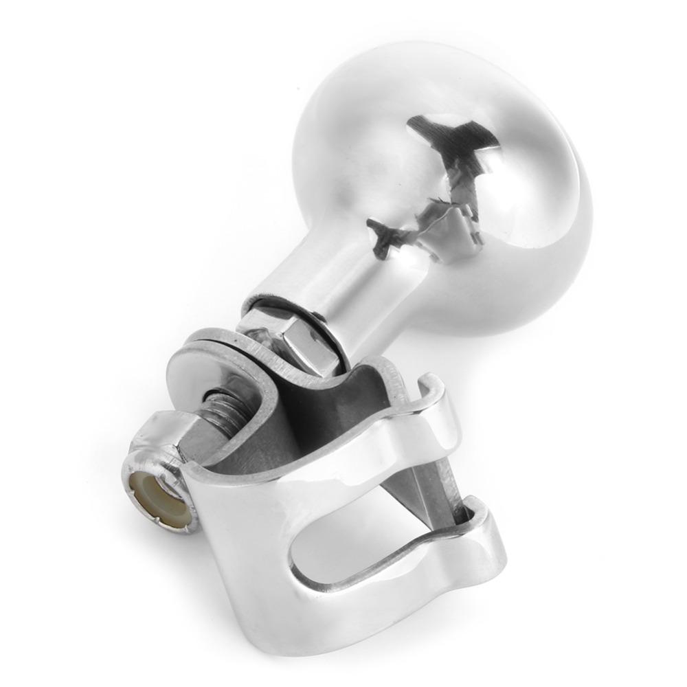 316 Stainless Steel Boat Steering Wheel Knob Silver Auxiliary Boosters Ball Boat Accessory