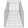 Arched Gabion Baskets 2 pcs 200 x 50 x 40 60 cm Galvanized Steel