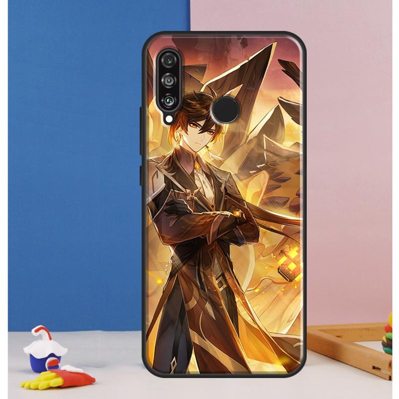 Чжун Ли Genshin Impact Чехол Для Huawei Nova 10 9 SE 8i 11i 12i 12s Y60 Y61 Y70 Y90 Y72 Y73 Y91 P60 Pro P30 P40 Lite