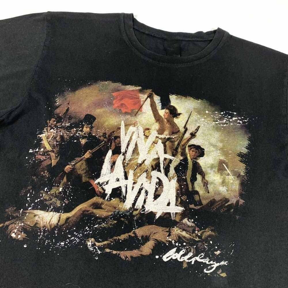 Viva La Vida Album Coldplay Band Tour Shirt Black Unisex S-5XL EM0620 Unisex T-Shirt