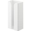 Tower Magnetic Plastic Bag & Kitchen Paper Holder, White, Approx. W13 X D8.3 X H26cm, Tissue Case, Plastic Bag Holder, Easy Installation, Mod