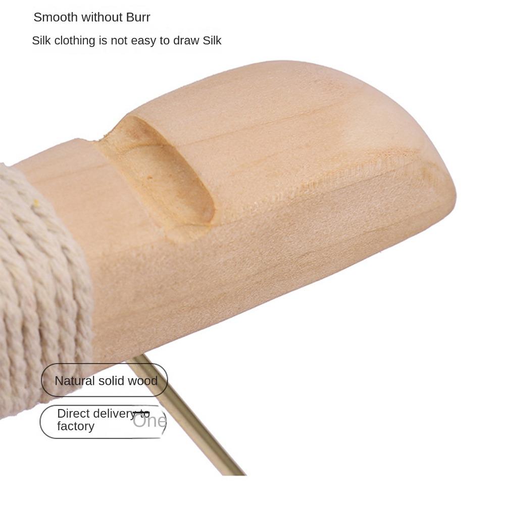 Adjustable Metal Clips Solid Wood Suit Hangers Pants Organizer Clip Hangers Wooden Suit Hangers Closet Clothes