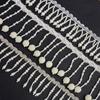 2 Yard Handmade Beaded Ribbon Tassel Crystal Pearl Lace Trim Pendant DIY Cheongsam Skirt Garments Curtain Upholstery Accessories