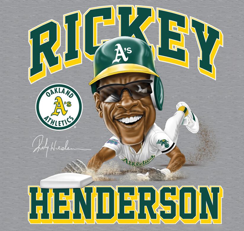 HOT NEW Rickey Henderson T-shirt Grey Tee All Size JJ3372 Unisex T-Shirt