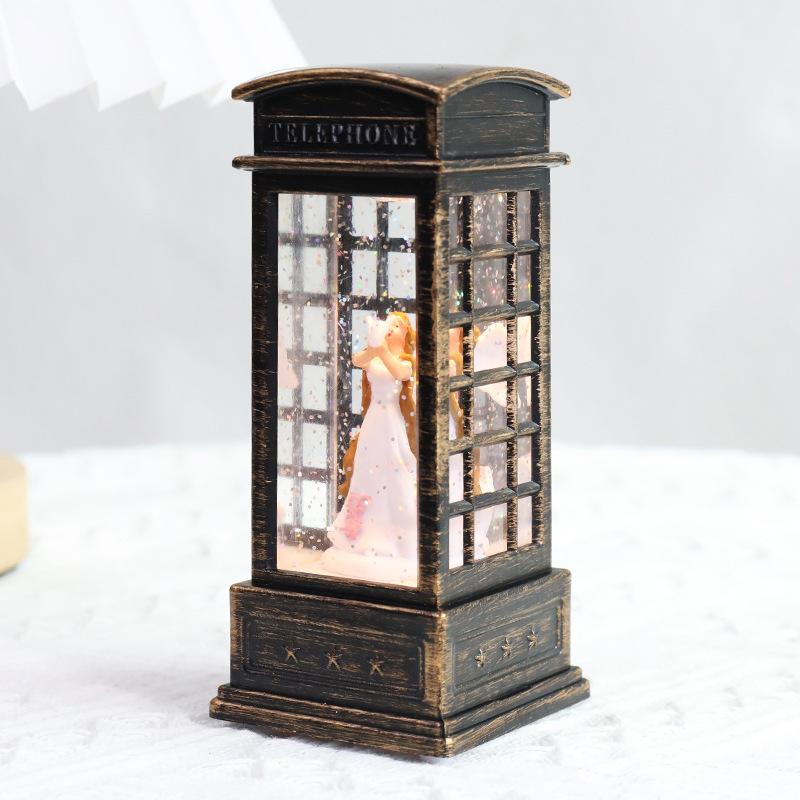 Christmas Santa Claus Crystal Lantern & Ornament