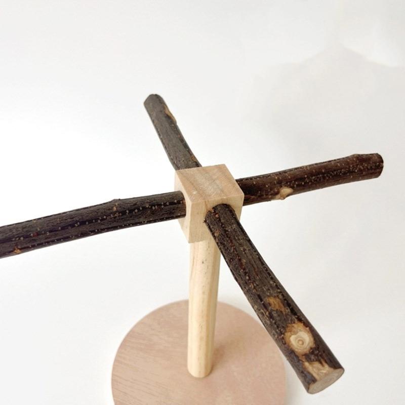 Деревянная жердочка для птиц, вращающаяся молярная подставка для попугаев, припасы для корелл, жердочки-скребки для маленьких и средних попугаев