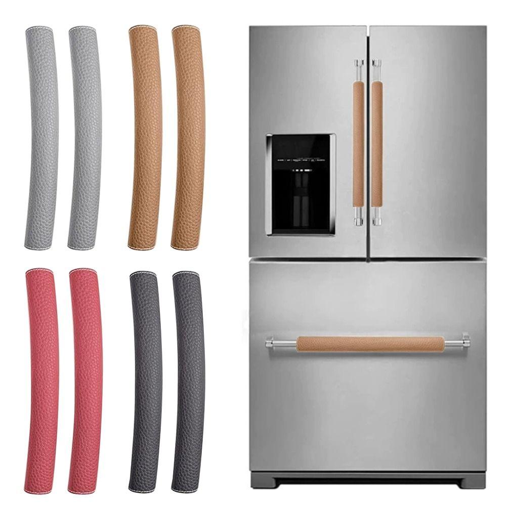 PU Leather Refrigerator Door Handle Cover Protective Car Safety Belt Covers Door Gloves Household