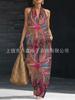 Bohemian suit supports a two-piece set of direct-supply tops and wide-leg pants.
