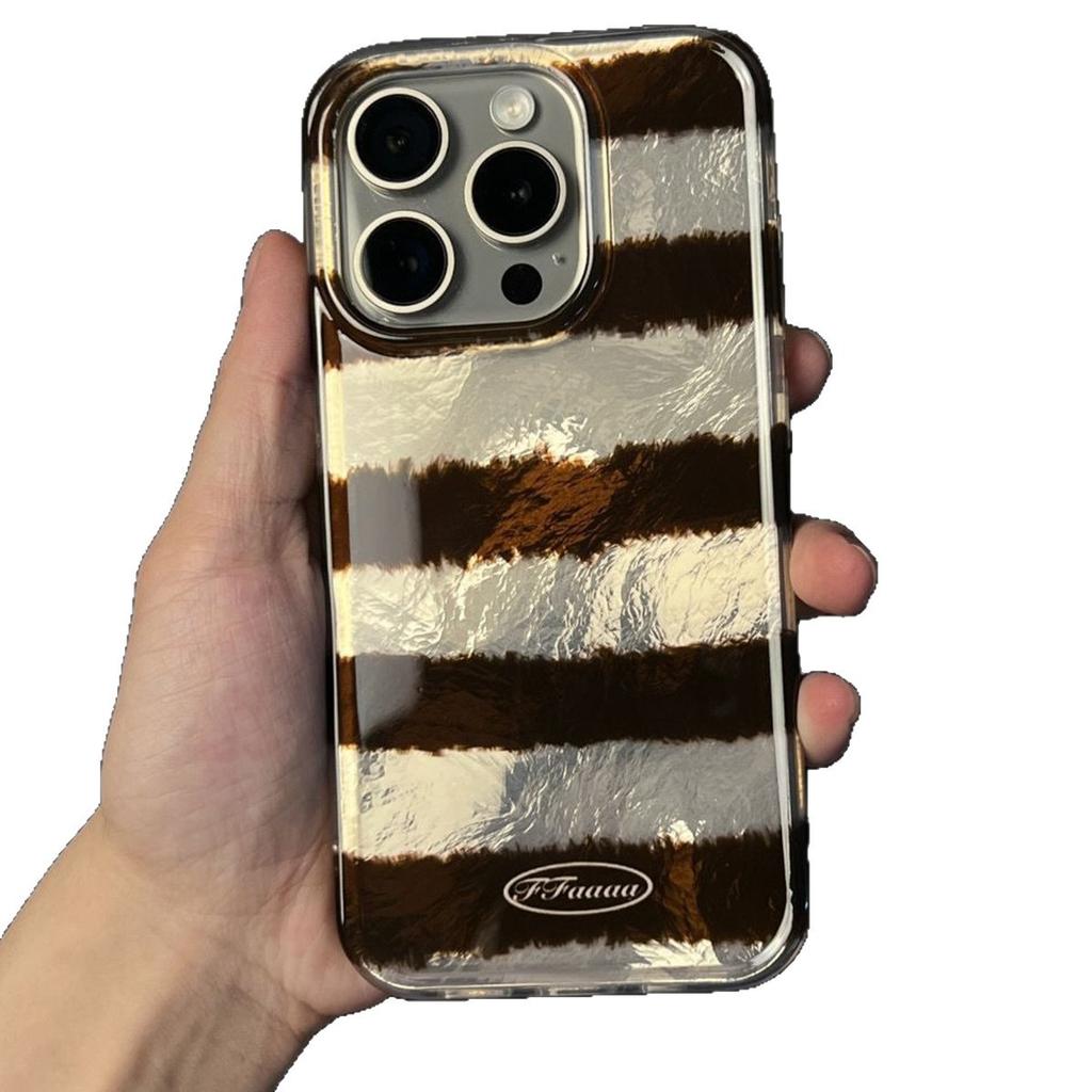 Imd Glacier Pattern Phone Case Tinfoil Pattern Phone Case Large Hole Swirl Phone Case Wrinkled Tinfoil Phone Case