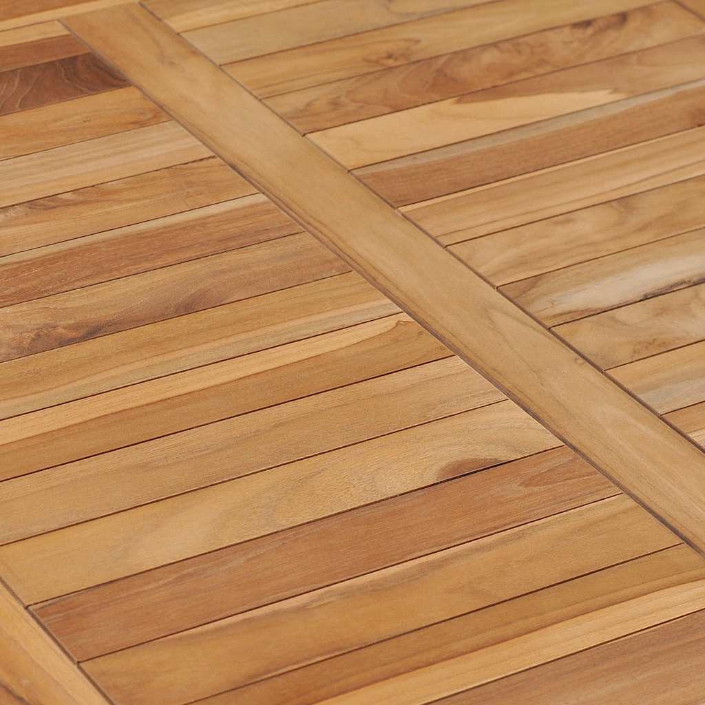 Garden Dining Table 80 x 80 x 80 cm Solid Teak Wood