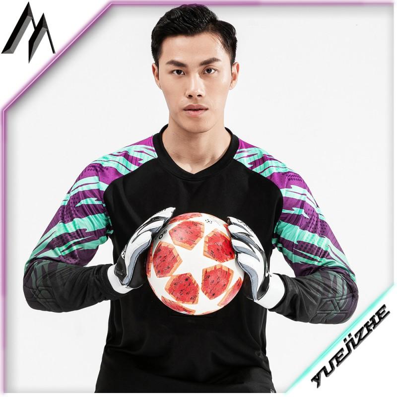 Mens Soccer Goalkeeper Jersey Short Sleeve Breathable Sport Shirt Training Match Fall