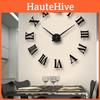 Элегантные 3D DIY Римские цифры Роскошные зеркальные настенные часы-наклейка для домашнего декора