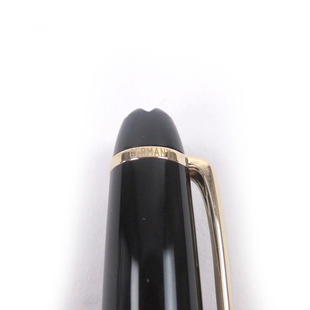 Great MONTBLANC fountain pen Meisterstück Classic black 14K mens Used
