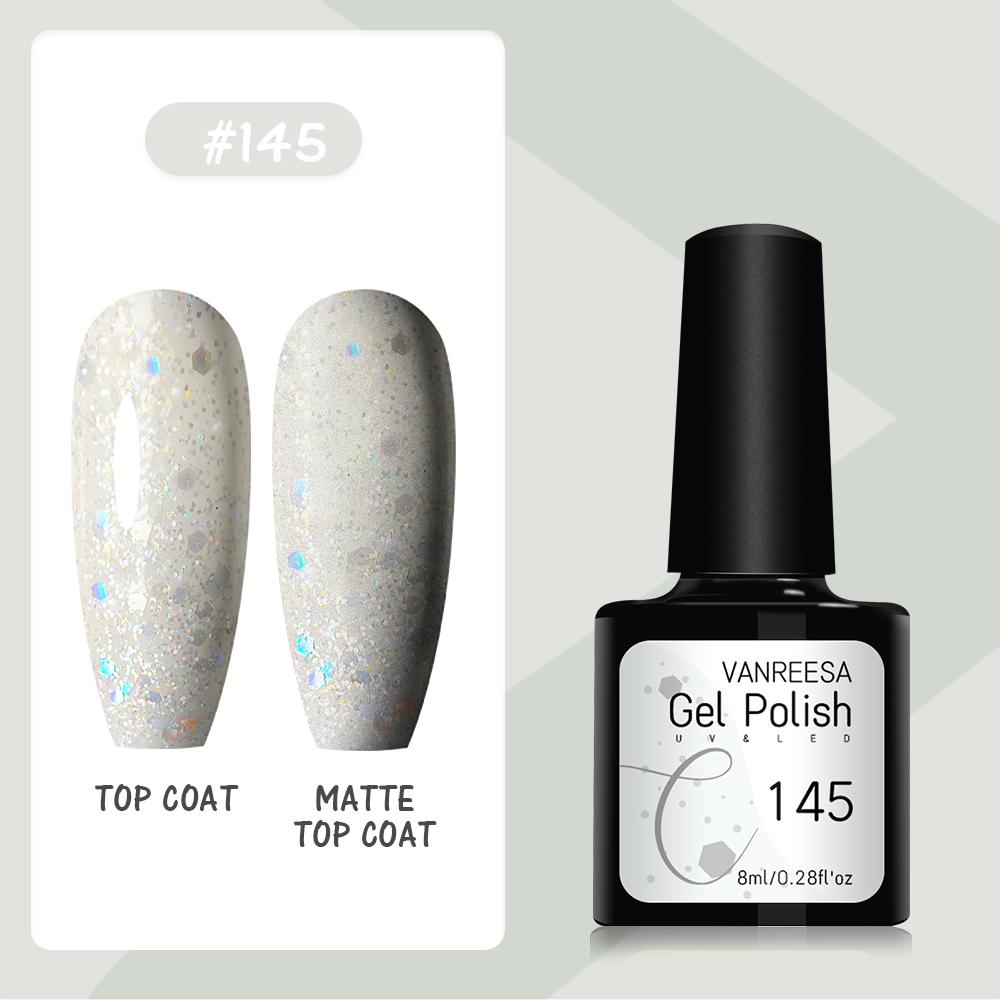 VANREESA Набор гелей для ногтей 111 цветов Гель-лак для ногтей Soak Off Базовое покрытие Верхнее покрытие Маникюр для ногтей УФ-светодиодный полуперманентный лак Стойкий гель для дизайна ногтей
