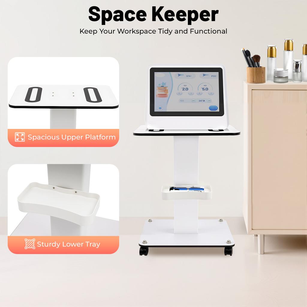 Профессиональная салонная тележка Мобильная станция красоты с запирающимися колесами для хранения косметологического аппарата Салон Парикмахерская