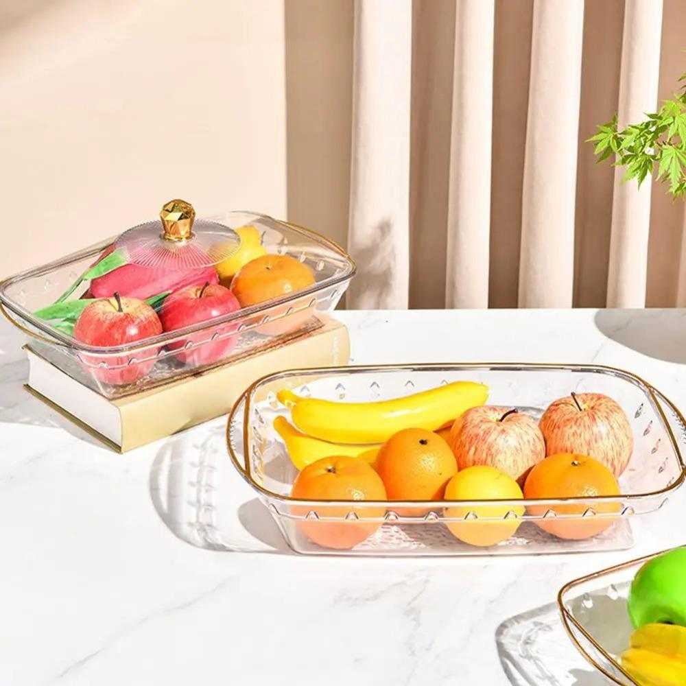Transparent Serving Platter Nordic Snack Serving Tray Creative Appetizer Tray Living Room