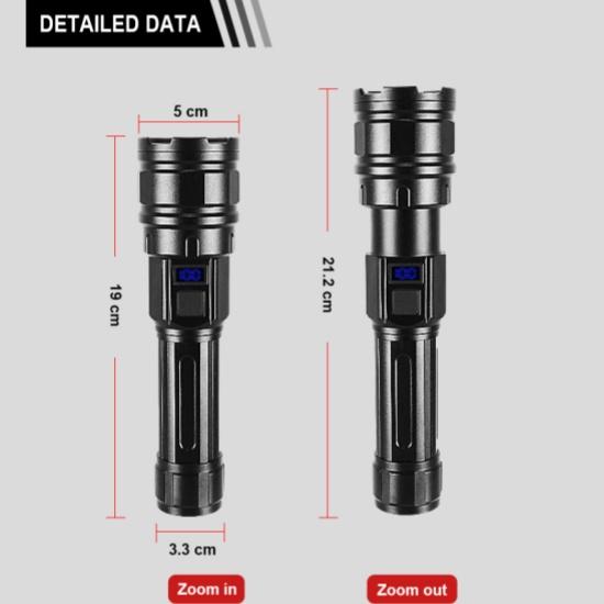 Мощный фонарик с высоким люменом 100000 лм Zoomabe Lamp Водонепроницаемый фонарь для улицы Перезаряжаемый фонарик