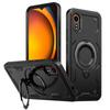 Чехол для Samsung Galaxy Xcover 7 Бронированный Противоударный Вращающийся на 360° Магнитный Металлический Держатель-Подставка TPU Рамка Жесткий Пластиковый Чехол для Телефона