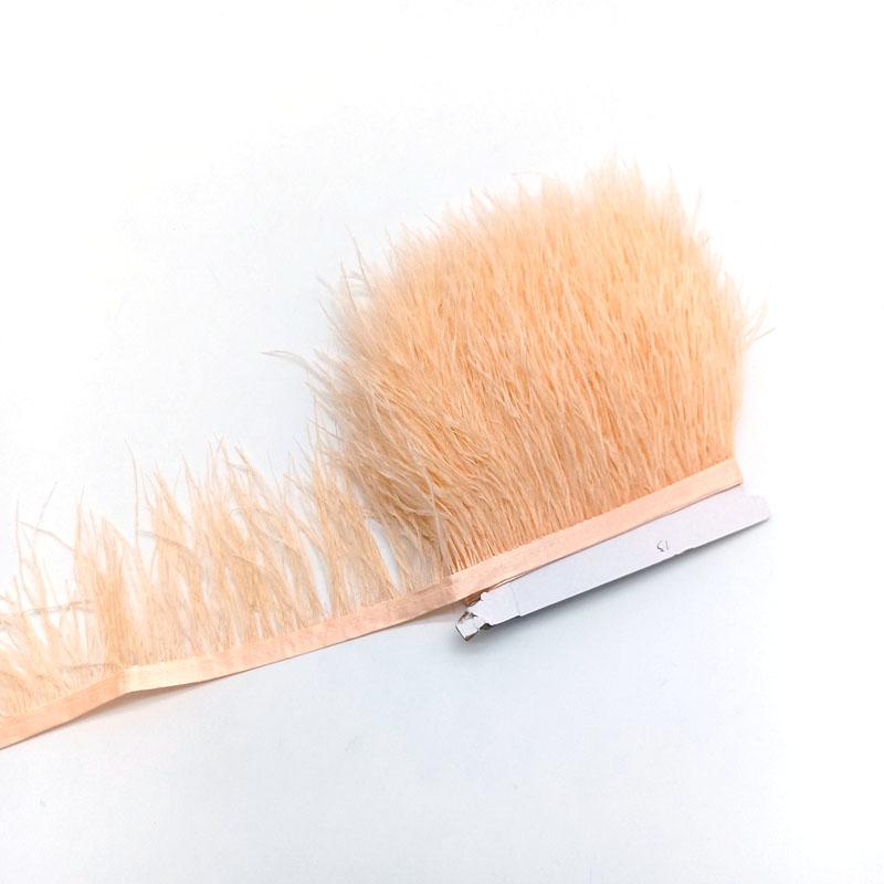 10Yard Ostrich Feathers Trim For Needlework Decorative Ribbon Sewing Fringes Clothes Wedding Dress Diy Supplies Crafts