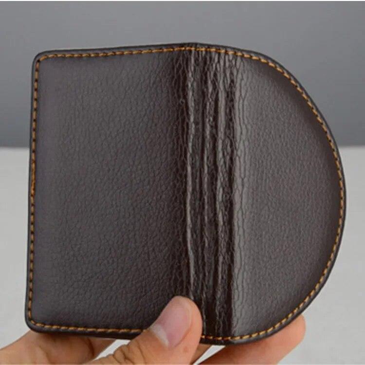 1 шт. из искусственной кожи, кошелек для кредитных визиток, мужской чехол для кредитных карт, черный, коричневый, большой вместительный кошелек для карт