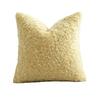 Style Faux Shearling Pillow Cover With Solid Color For Living Room Decor