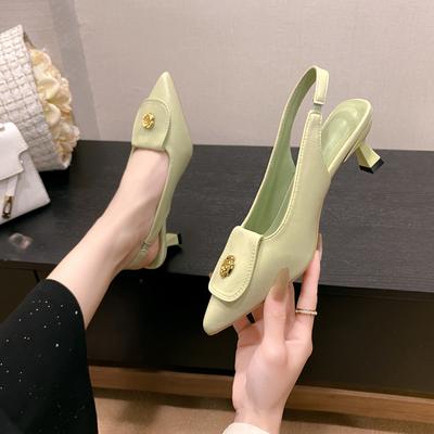 Модные белые туфли-лодочки с острым носком и каблуком 'лунный свет камелии' женские летние новые полые на шпильке каблук-рюмочка универсальные одинарные туфли