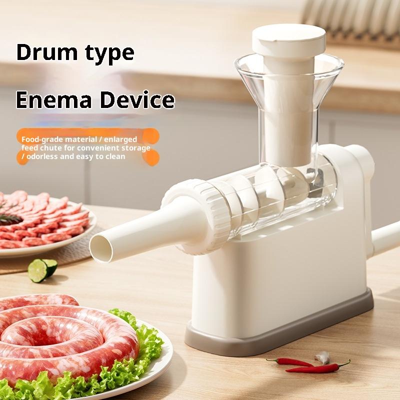 Manual Sausage Stuffer Machine Meat Grinder Filling Maker With Tubing Units For Homemade Production