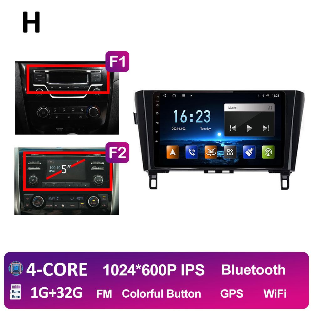 10,1-дюймовый Android 14 автомобильный видео для Nissan Qashqai J11 X-Trail 3 T32 2013 2014 2015 2016 2017 Радиоплеер DSP стерео автоинструменты