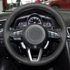 Hand-stitched Steering Wheel Cover Black Leather Car Steering Wheel Cover For Mazda CX-3 CX3 CX-5 CX5 2017