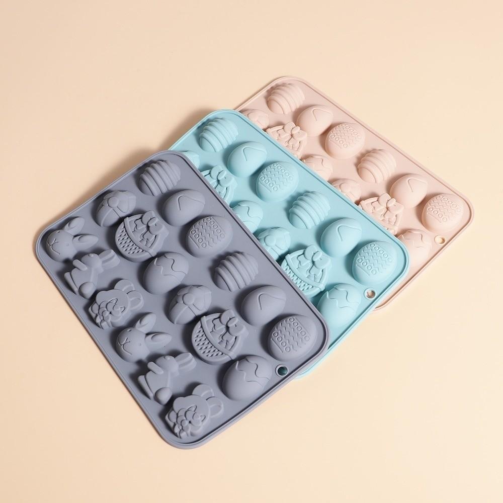 Cartoon Rabbit Shape Easter Silicone Mold Multifunctional Non-stick Baking Mould DIY Soft DIY Candy Mold Candy Making