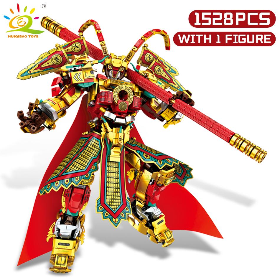 Конструкторы Monkey King Monk, Сунь Укун, Monkie Mecha, городские кирпичи, модельный набор, детские игрушки, детский подарок