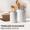 MIAMIO Керамический органайзер для кухонной утвари Фермерский декор для организации столешниц и хранения кухонных принадлежностей и аксессуаров Коллекция Palmanova - Держатель/Кухня