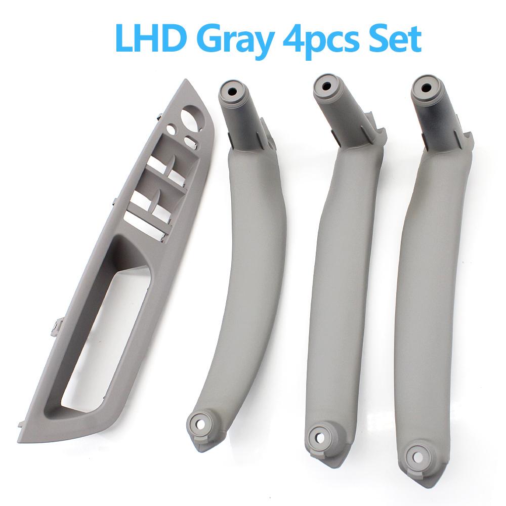 4pcs Set LHD RHD Interior Door Armrest Pull Handle Cover Trim Replacement For BMW X5 X6 E70 E71 E72