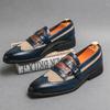 Fashion Trends British Style Shoes  Leather  Casual Slip-on Shoes Men Daily Slip-on Comfortable Flat Commuting Office Street Men